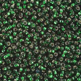 10-01286, Czech 22g Silver Lined Green