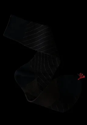 100% Cotton Pencil Stripe Mid-Calf