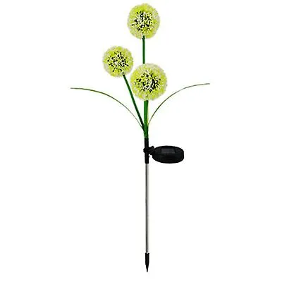 1pcs purple Solar waterproof simulation dandelion lawn light, 3LED garden landscape lamp AZ18623