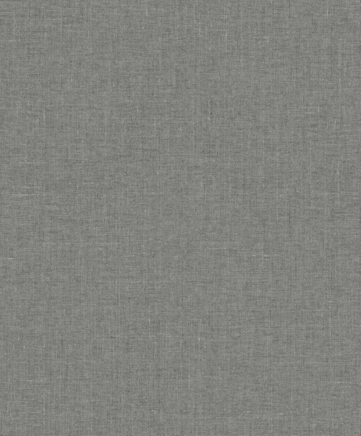Abington Faux Linen Wallpaper in Sleek Charcoal
