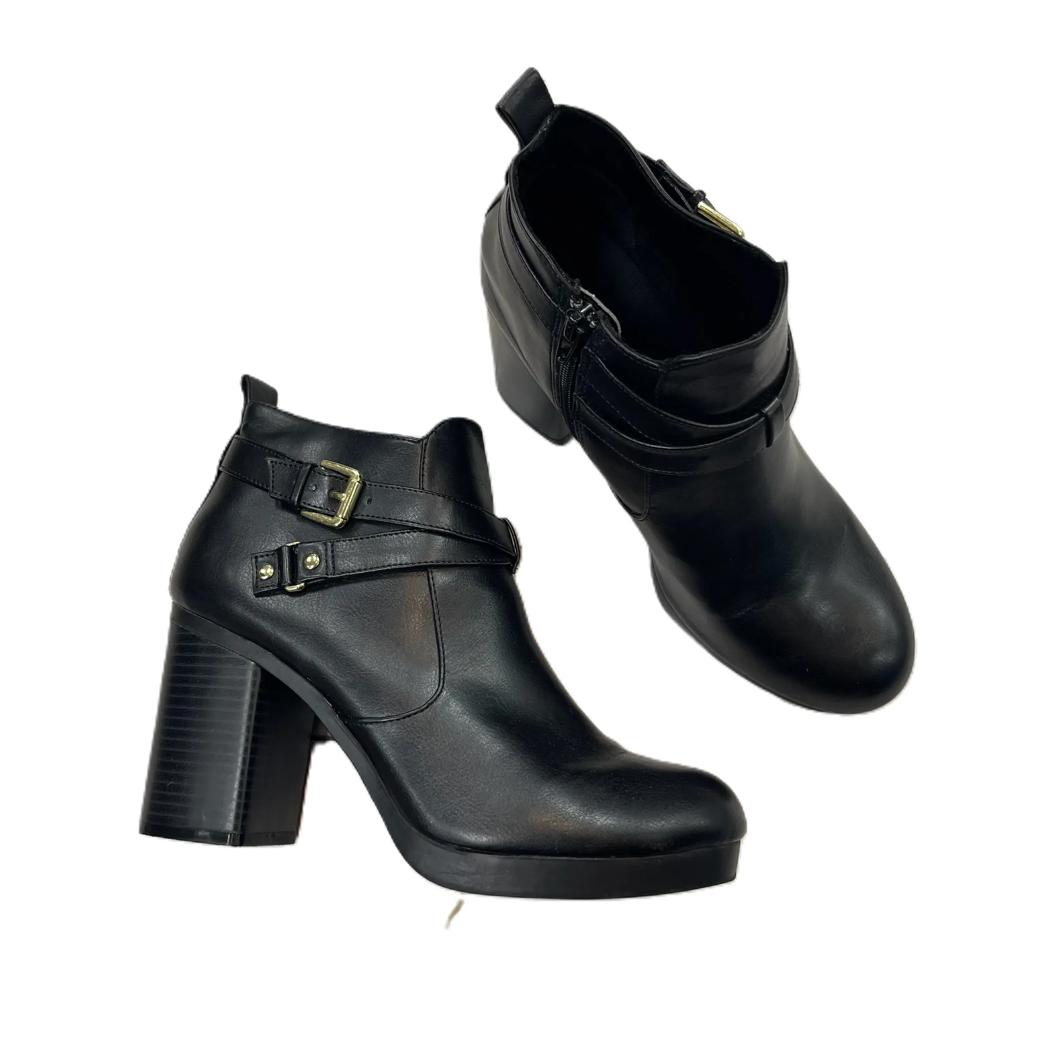 Boots Ankle Heels By Christian Siriano In Black, Size: 10