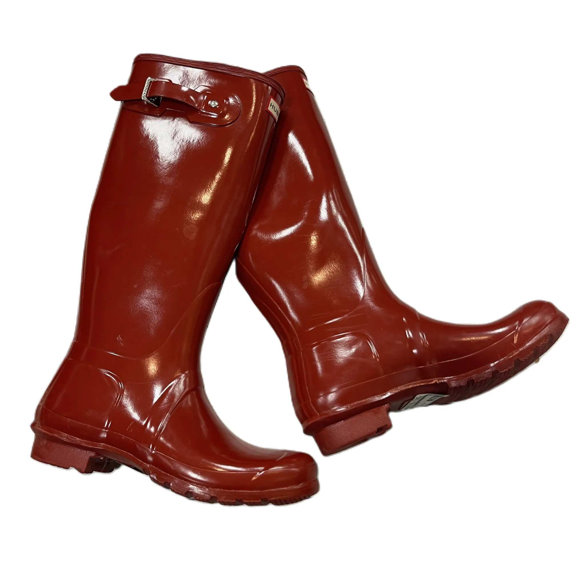 Boots Rain By Hunter In Red, Size: 10