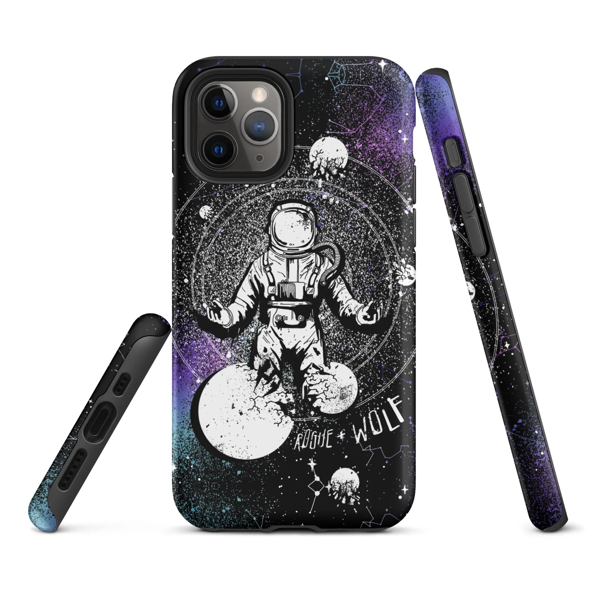 Cosmic Explorer Tough Phone Case for iPhone - Anti-scratch Shockproof Witchy Phone Cover Goth Gifts