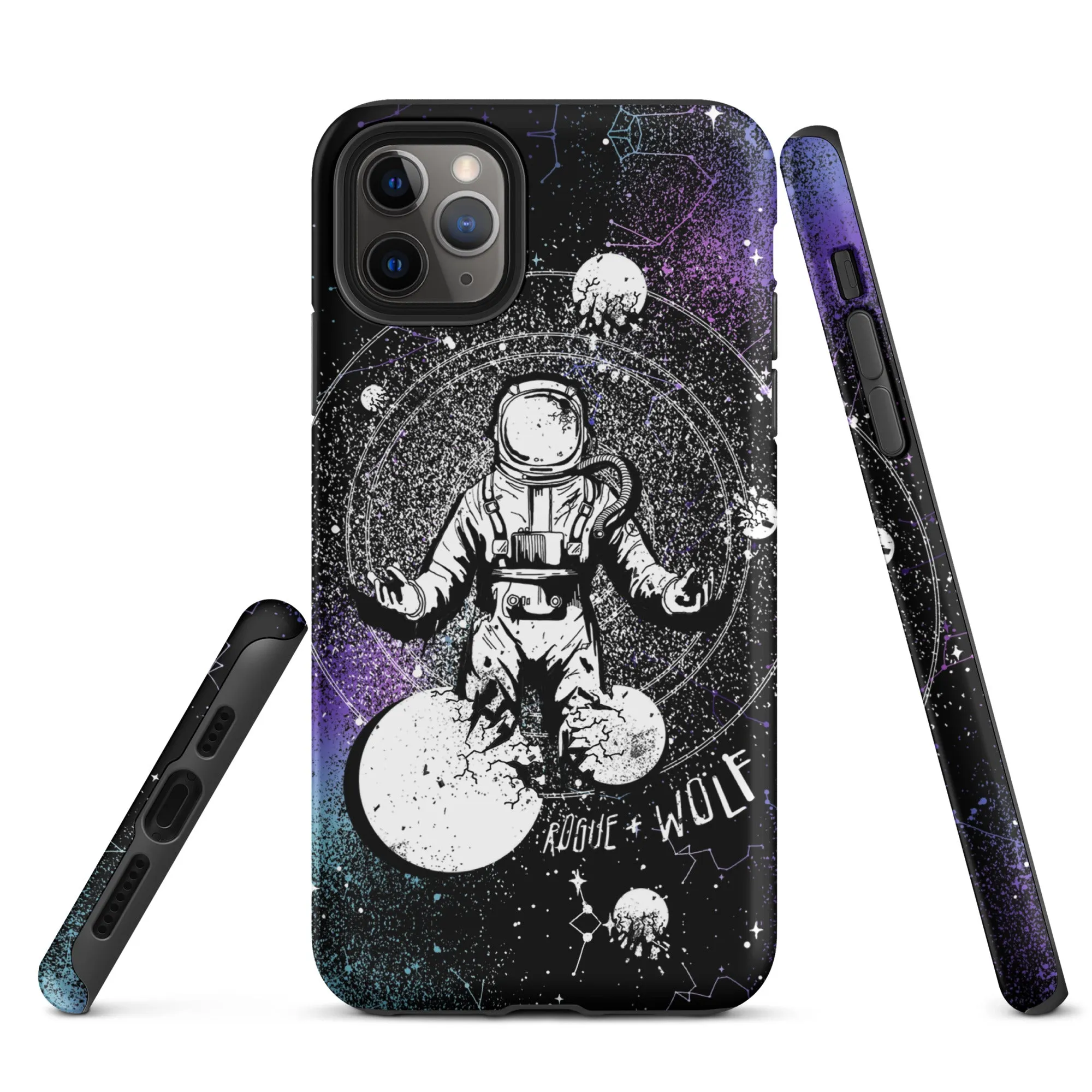 Cosmic Explorer Tough Phone Case for iPhone - Anti-scratch Shockproof Witchy Phone Cover Goth Gifts