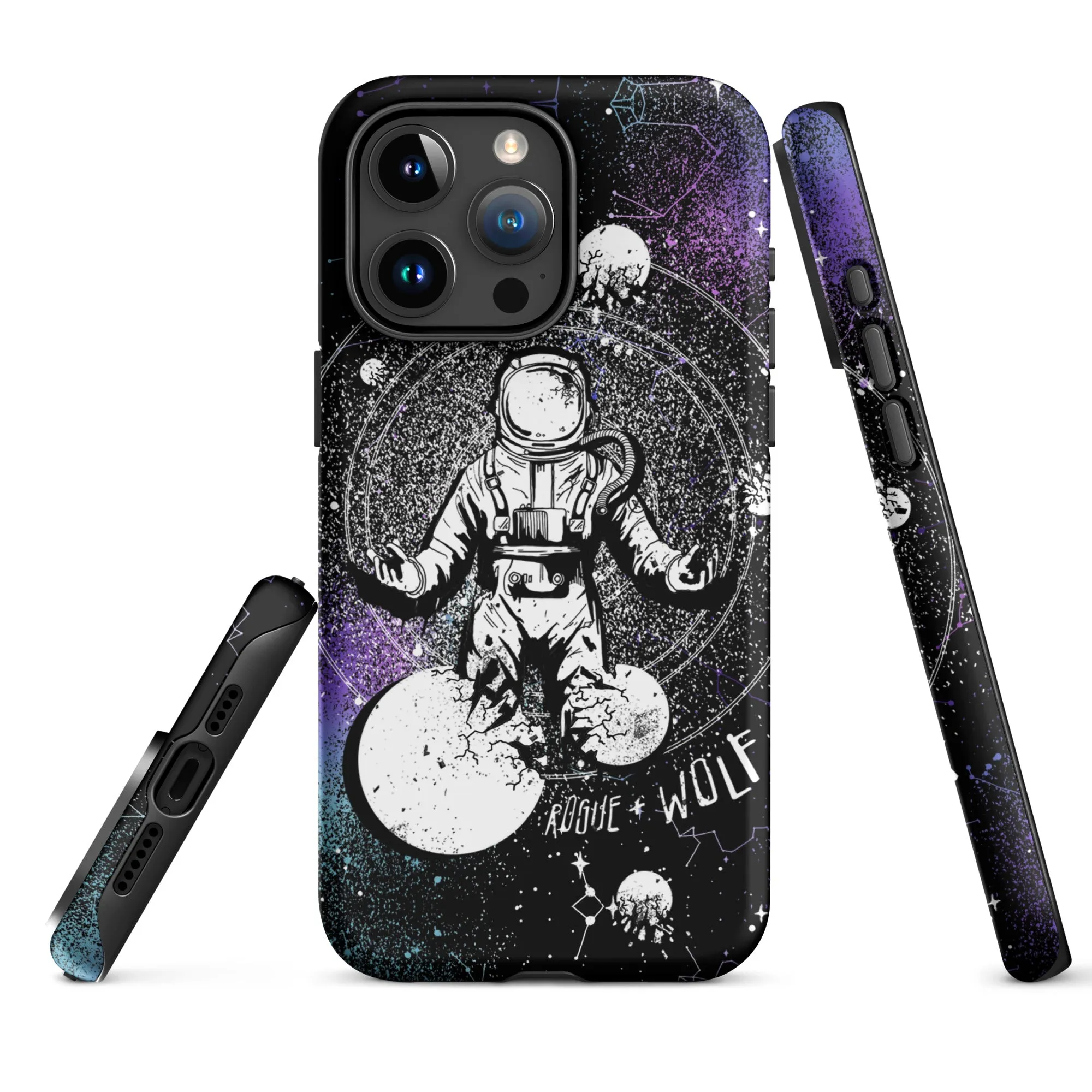 Cosmic Explorer Tough Phone Case for iPhone - Anti-scratch Shockproof Witchy Phone Cover Goth Gifts