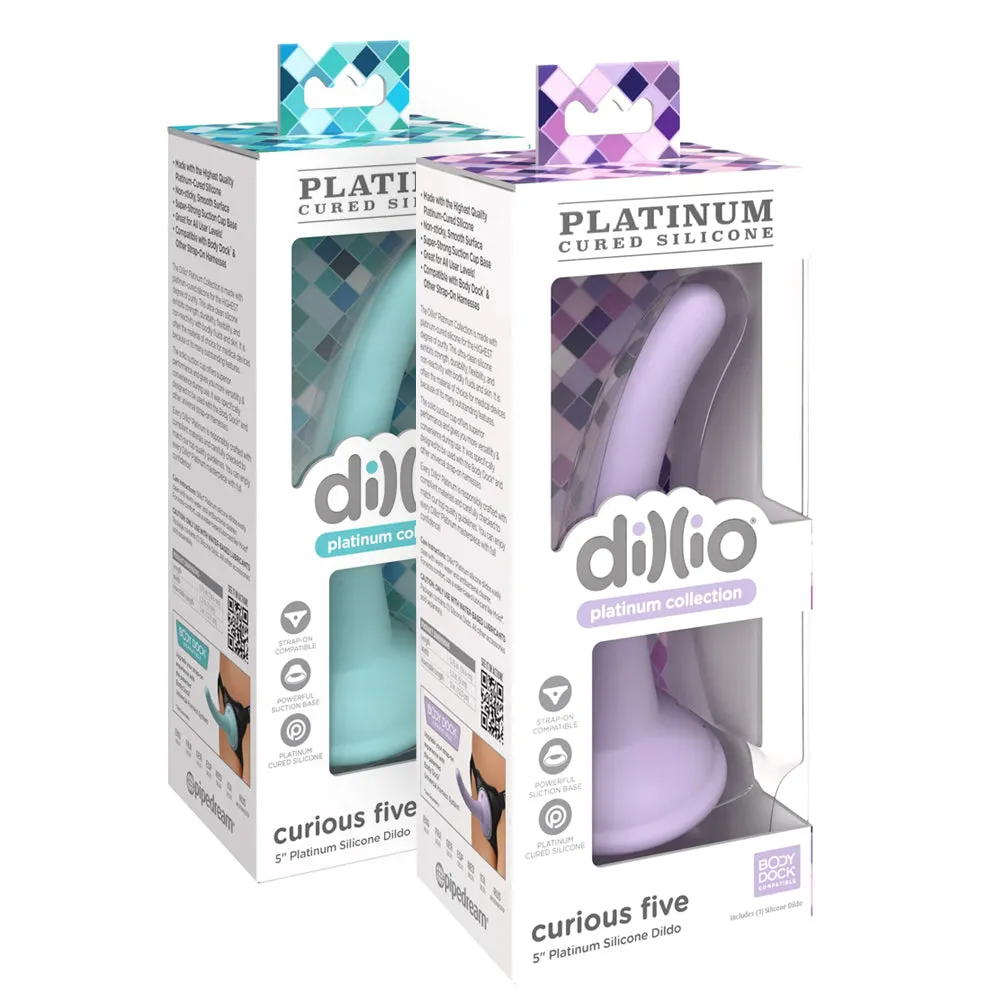 Dillio Curious Five 5" Platinum Cured Silicone Dildo