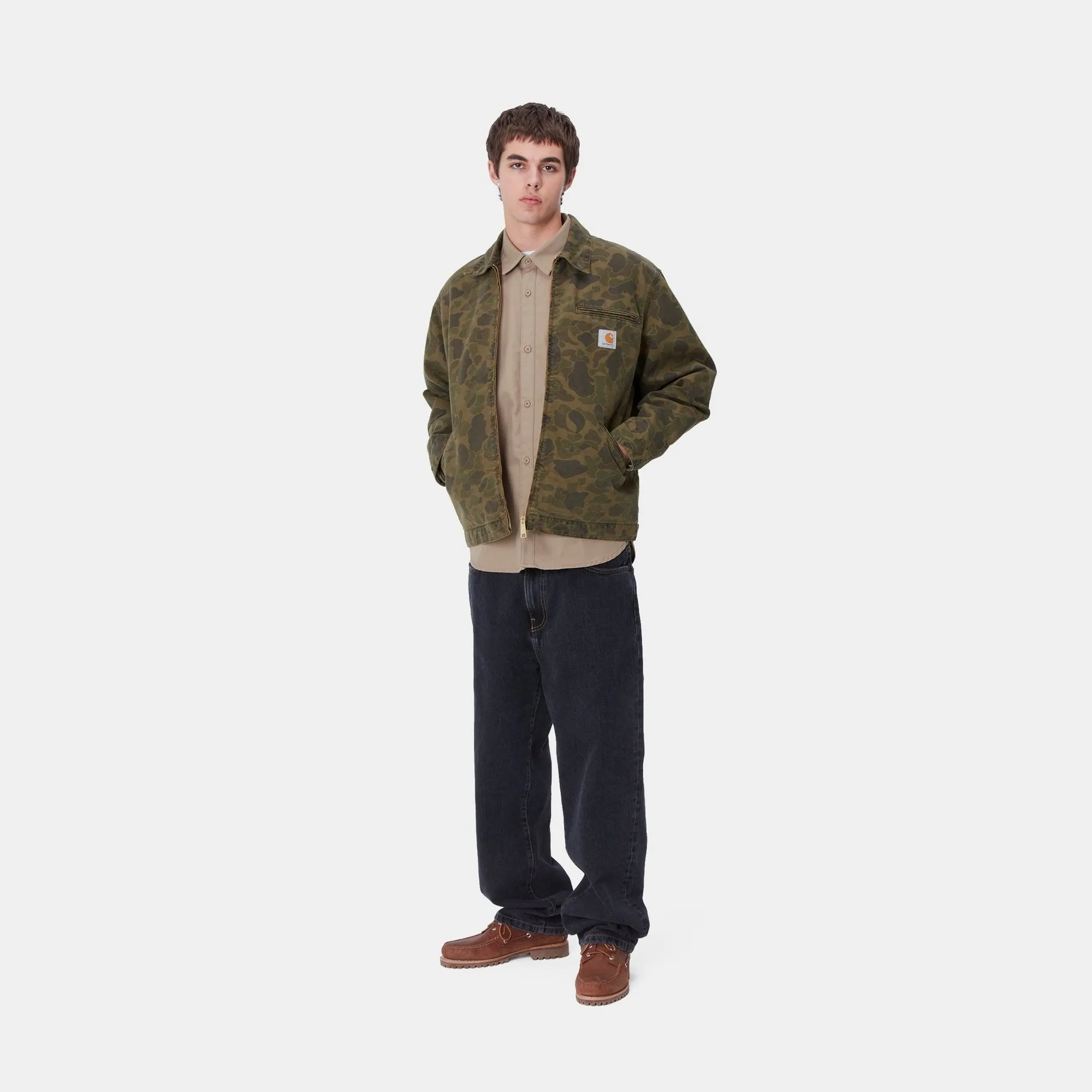 Duck Camo Detroit Jacket | Green / Office Green (garment dyed)