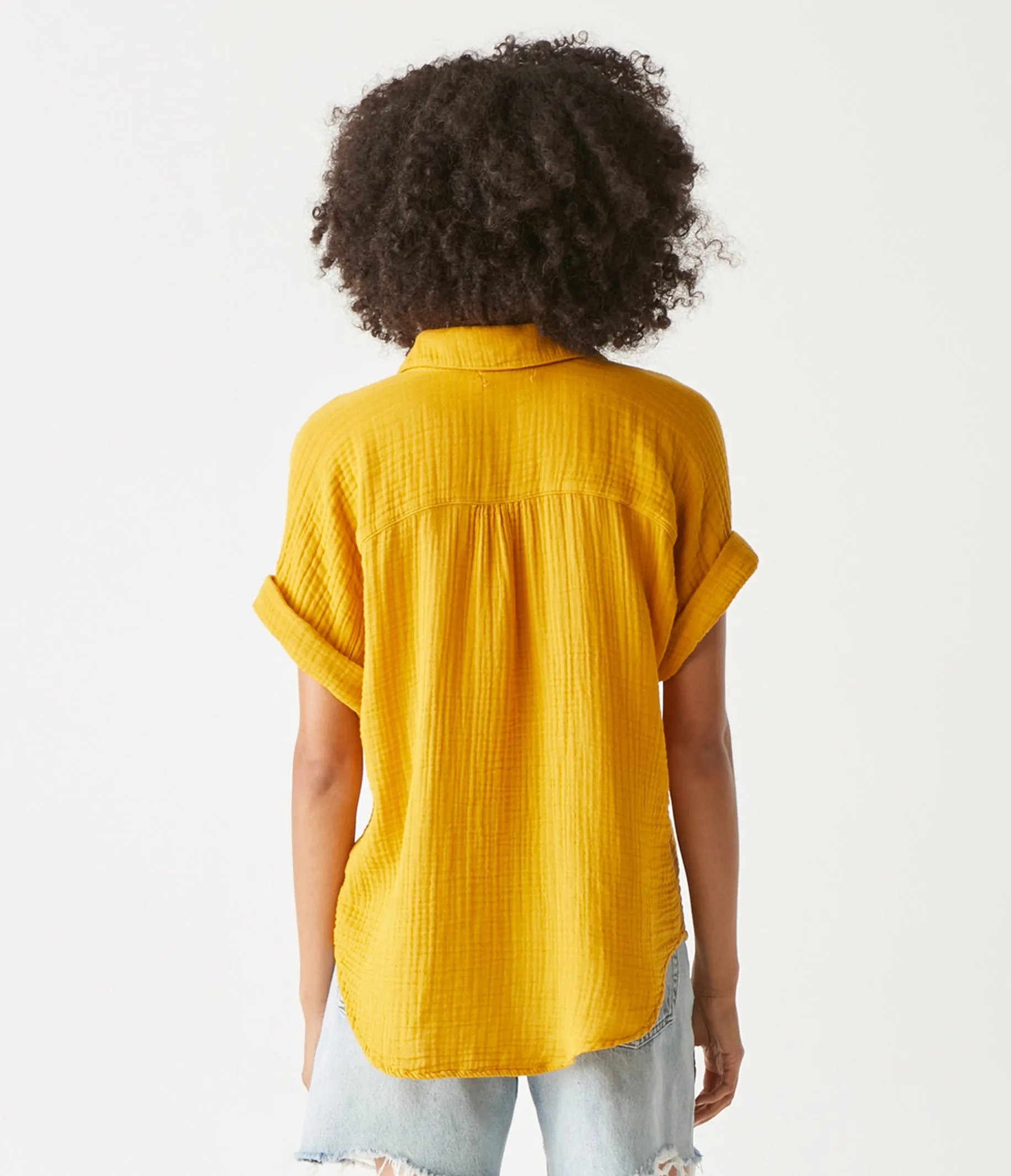 Gigi Gauze Popover Top