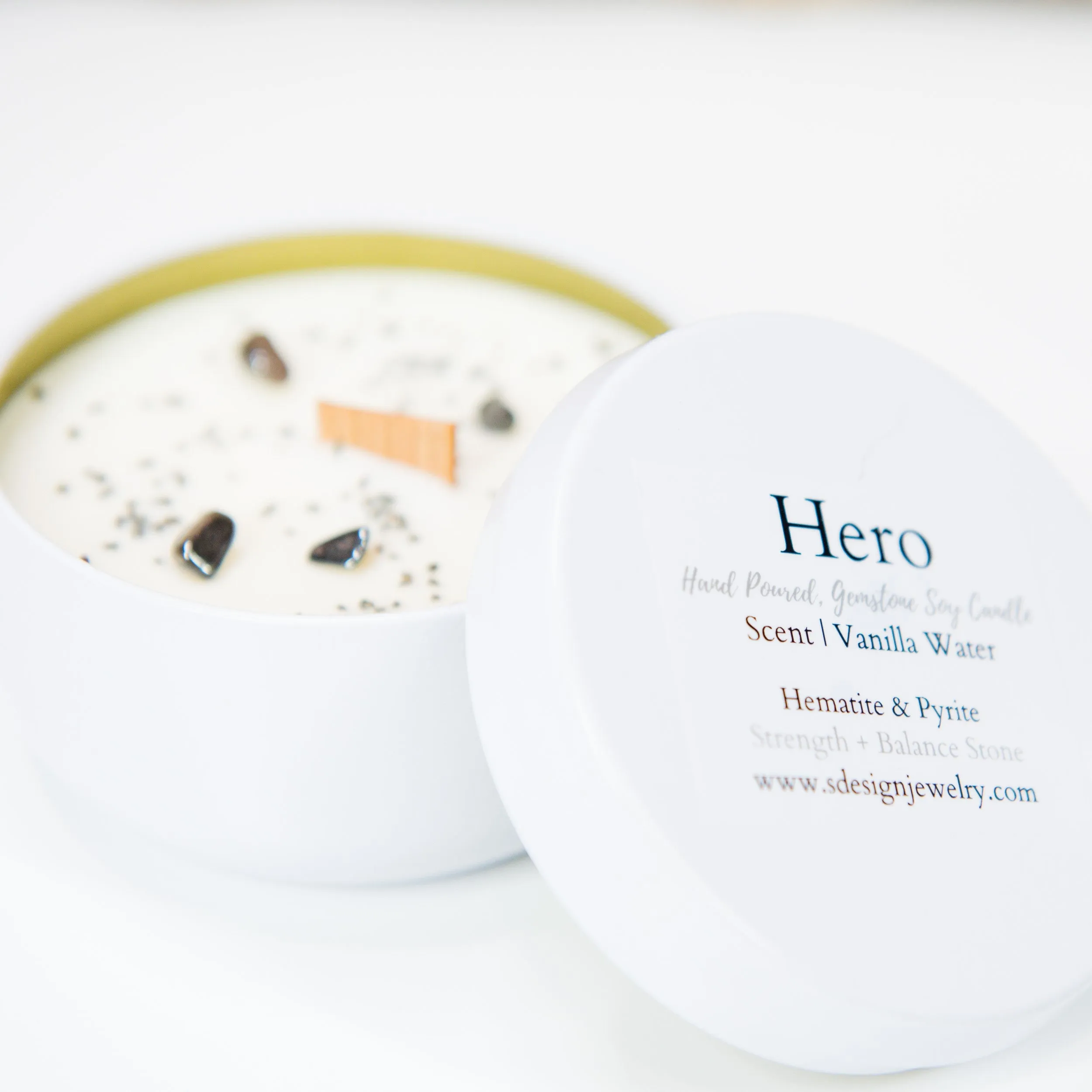 Hero Relief Candle - Small Batch. Hand Poured. Gemstone | Soy
