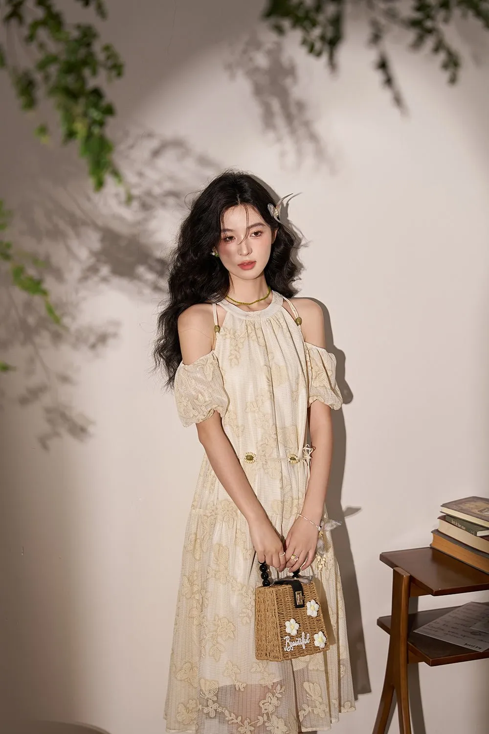 Off the Shoulder Floral Maxi Dress for Women