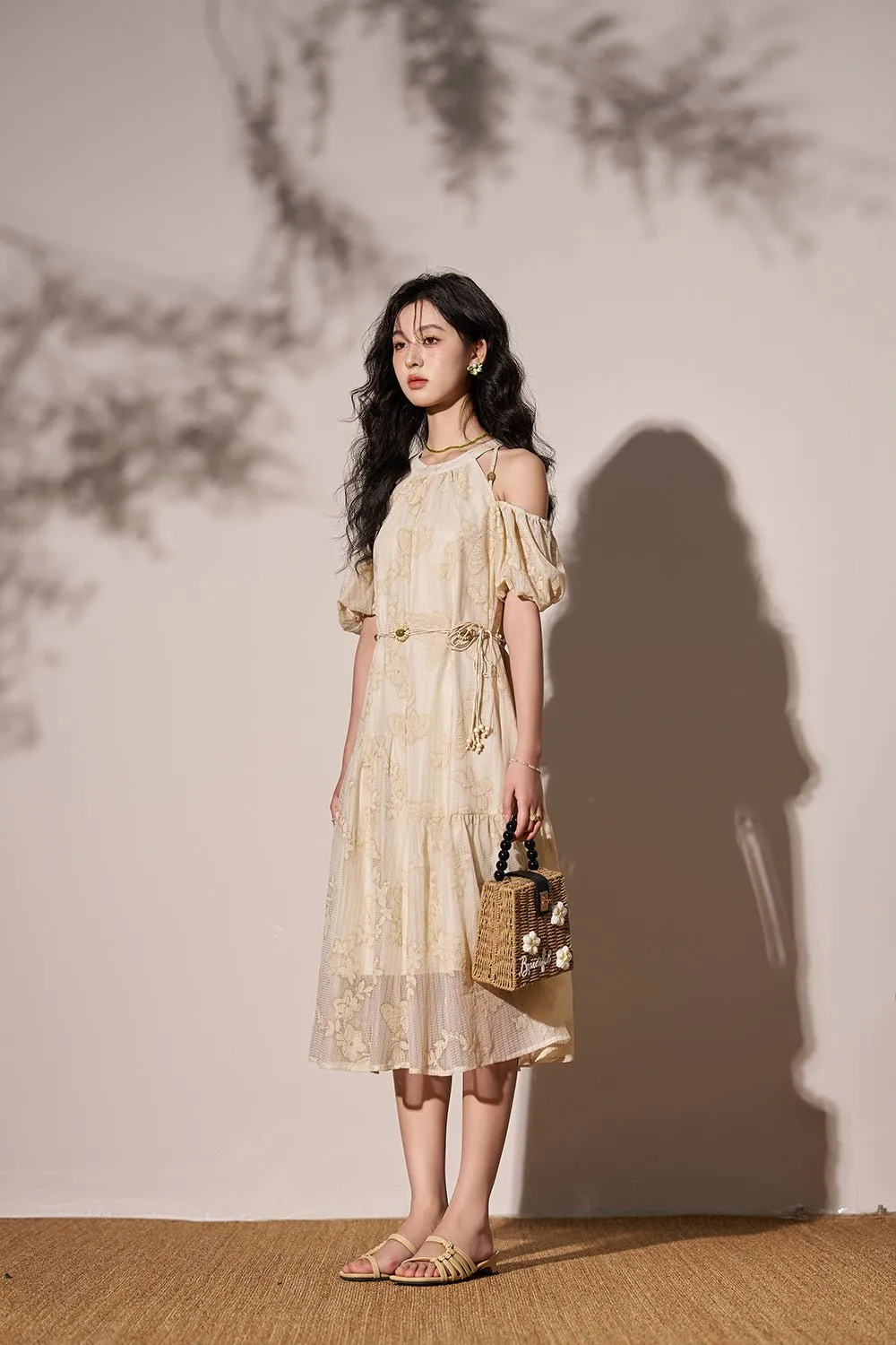 Off the Shoulder Floral Maxi Dress for Women