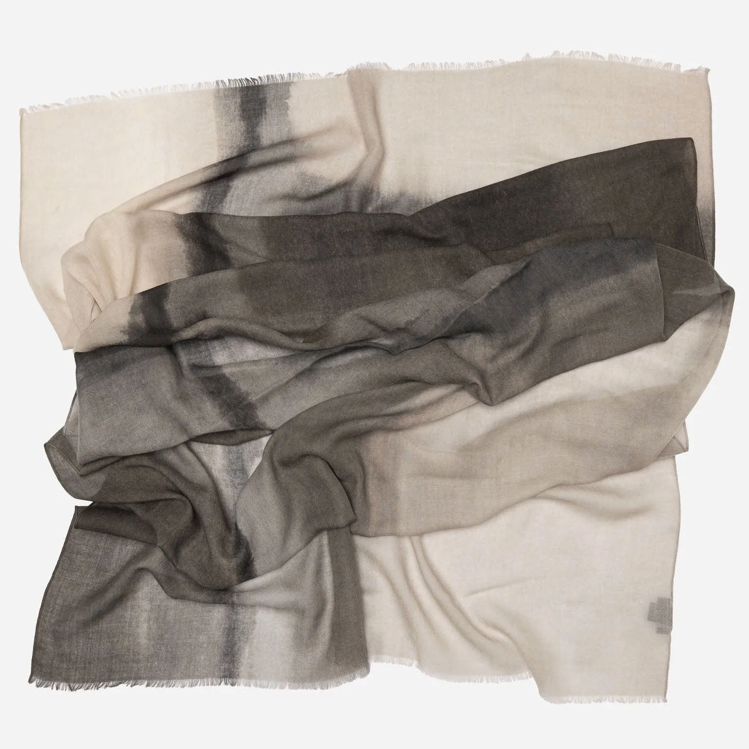 Vicenza - Wool & Silk Scarf - Grey