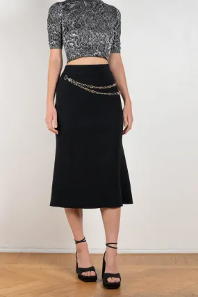 Wool Chain Skirt